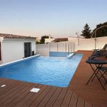 Moisture and slip-resistant WPC floor