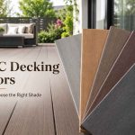 WPC decking color options including grey, teak, brown and charcoal shades for outdoor decking projects