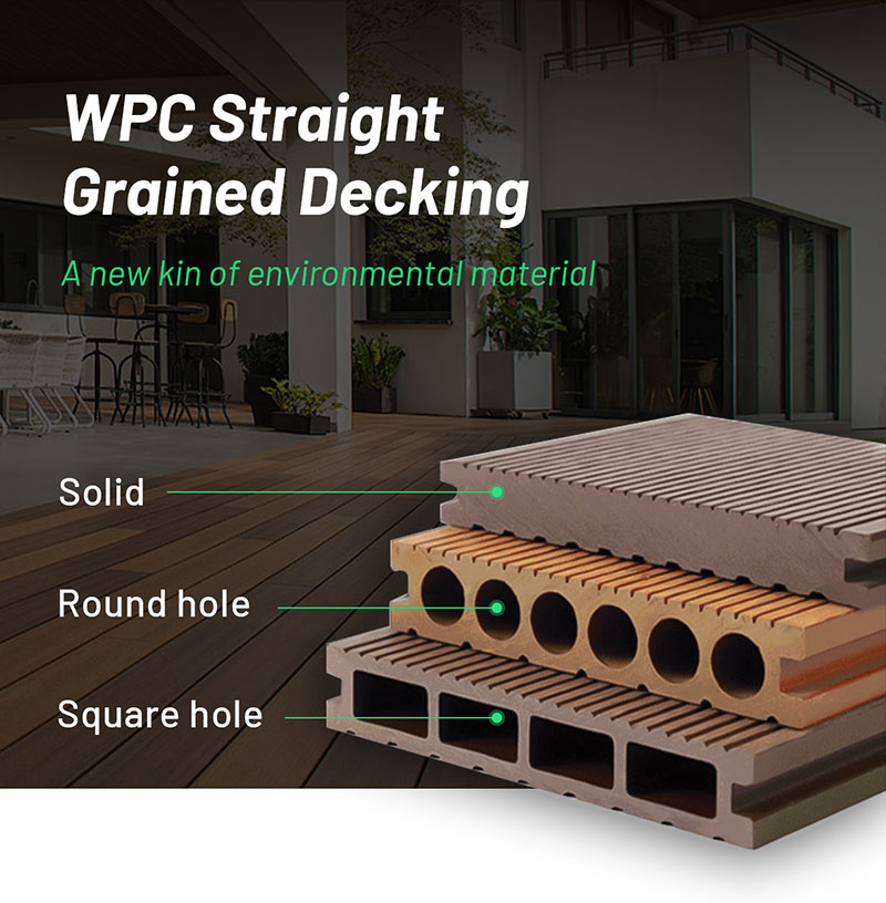 WPC Straight Grained Decking Detail 01