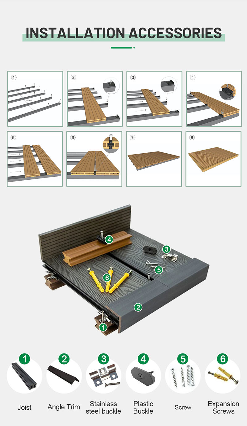 WPC Straight Grained Decking Detail 04