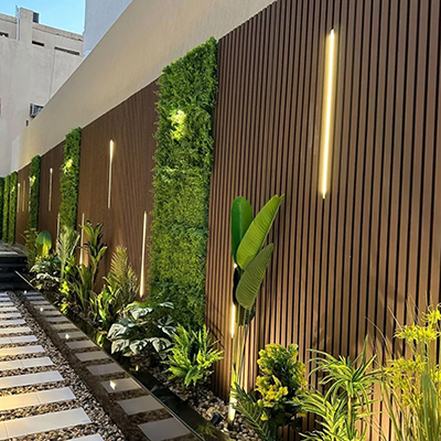Log color WPC exterior wall panels