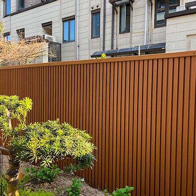 brown wpc wall cladding