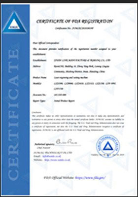 SENLAI TEST cetificate
