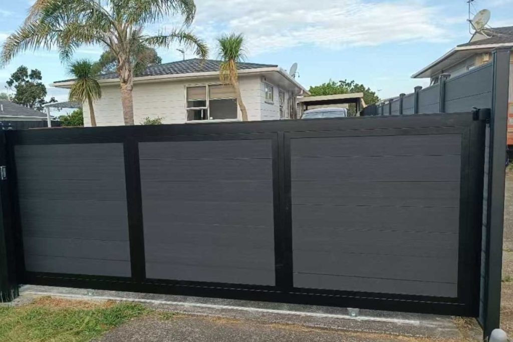 WPC Fence Electric Gate Slide Rail