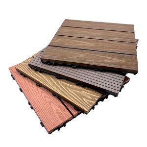30×30cm WPC DIY decking tiles for balcony flooring