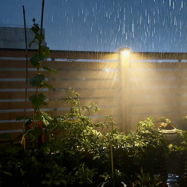 wpc fencing in raining
