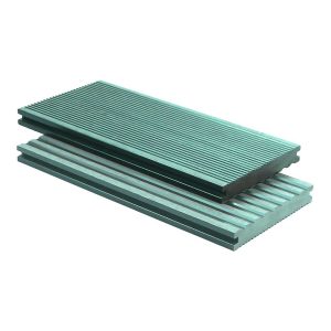 140-20mm solid wpc green decking (2)