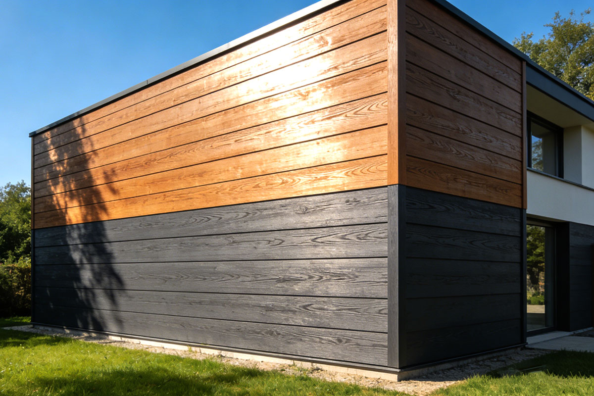 Cladding Double Phase Reasons For Choose Exterior WPC Cladding Double Colour - Senlai WPC