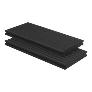 charcoal black solid wpc straight deck (3)