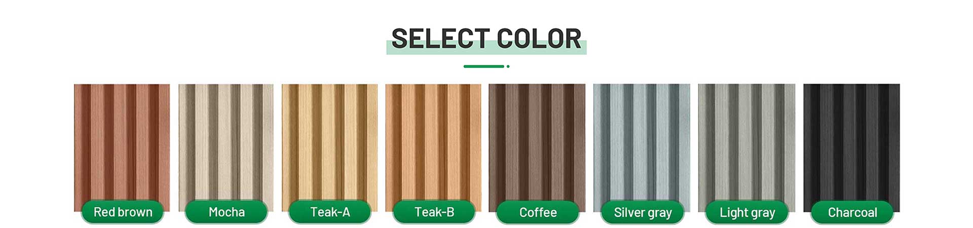 Wpc Cladding Colours WPC Fluted Wall Panels (Exterior & Interior WPC Cladding) - Senlai WPC