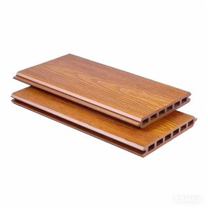 wpc modern fence board teak (2)