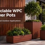 WPC flower pots for outdoor landscaping projects