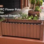 WPC Flower Pots for Shopping Malls and Commercial Streets