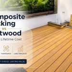 `Composite decking vs softwood cost comparison showing initial cost, maintenance and long-term value for outdoor decking projects`