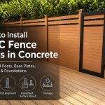 How to Install WPC Fence Posts in Concrete