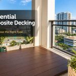 `Residential composite decking on a modern balcony, showing a clean outdoor WPC deck suitable for homes, patios, villas and urban residential spaces`
