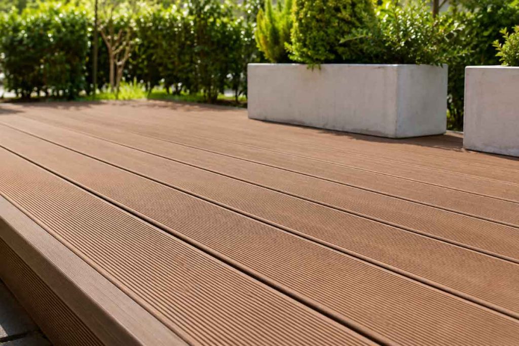 anti-slip composite decking board